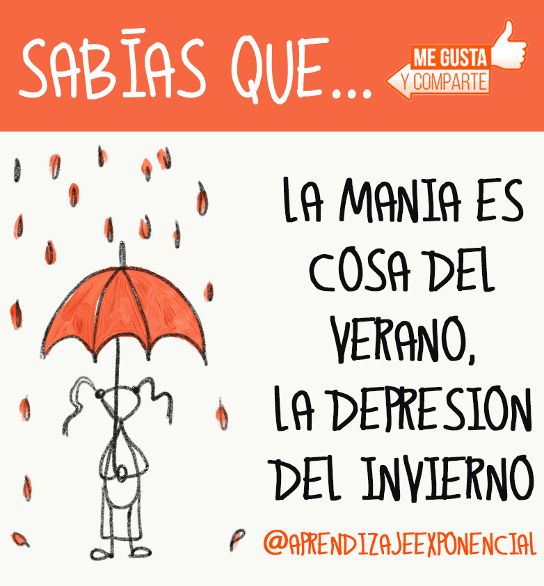 Sabías Que… la manía es cosa del verano, la depresión del invierno?